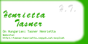 henrietta tasner business card